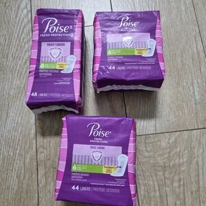 Poise Daily Liners Pads Bundle